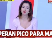Momento en el que se registró el "blooper" al aire.