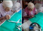 Telma Bordone, tiene 96 años y unas ganas incontenibles de ayudar al prójimo.