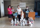 Las donaciones llega a albergues para niños con cáncer y también a sus hogares.