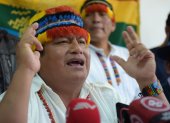 Jaime Vargas es presidente de la Confederación de Nacionalidades Indígenas del Ecuador.