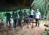 Miembros de Fuerzas Armadas localizaron un aserradero clandestino en la reserva Cuyabeno