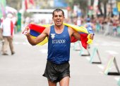 El marchista ecuatoriano ganó el oro en los 50 km marcha de los Juegos Panamericanos 2019, el título del Sudamericano este año e iba como favorito para los Juegos Olímpicos que finalmente fueron aplazados para 2021.