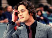 Diego Boneta, protagonista de "Luis Miguel, la serie", durante una presentación pública.