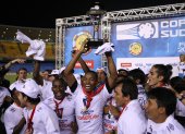 Imagen del triunfo de Liga de Quito en Copa Sudamericana, en 2009.