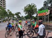 Hecho. Para celebrar, los ciclistas se reunieron en varios puntos de la ciudad. Los recorridos se replicarán a lo largo del día.