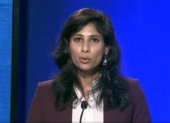 Gita Gopinath, consejera Económica y directora del Departamento de Estudios del Fondo Monetario Internacional (FMI), dio las cifras este 24 de junio de 2020.