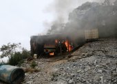 En Azuay se encontraron cinco campamentos y materiales para la labores de minería ilegal.