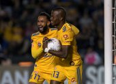 Enner Valencia festeja uno de los 34 goles que anotó con la camiseta del Tigres en las últimas tres campañas