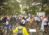 Actividad. La jornada contó con la participación de aproximadamente 500 ciclistas.