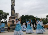 Acto. Se realizó en los exteriores del parque Centenario, en el centro de Guayaquil.