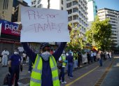 Un grupo de trabajadores protestó en mayo pasado, por el pago de sueldos.