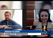 Entrevista. Villamar no oye tan mal, después de todo, como reconoció ante la periodista Andrea Samaniego.