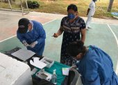 Personal médico realiza controles ante el avance de la Covid-19 en la zona rural de las provincias de Sucumbíos y Orellana
