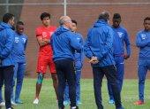 El último entrenamiento presencial que tuvo la selección ecuatoriana de fútbol fue bajo las órdenes de Jorge Célico.