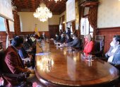 El presidente Lenín Moreno, autoridades del Gobierno y representante de la AME nacional,se reunieron el pasado miércoles