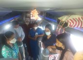 Médicos de Guayaquil viajan a Manabí a atender a pacientes COVID-19 positivo.