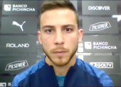 Ezequiel Piovi fue presentado como jugador de Liga de Quito. Su contrato es por un año.