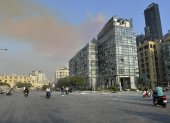 Daños provocados en viviendas de Beirut tras la explosión en el puerto de esa ciudad.