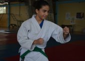 Blanca Chalá, deportista manabita de 14 años que brilla en el judo.