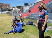 Samantha Yépez lleva ocho meses como presidenta del Deportivo Quito.