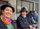 “Güisqui”. La selfie de Lourdes Tibán en la asamblea de Cotopaxi.