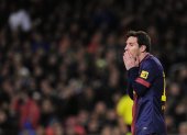 Lionel Messi anunció su deseo de salir del FC. Barcelona.

Barcelona"s Argentinian forward Lionel Messi reacts during the Spanish Cup semi-final second-leg football match FC Barcelona vs Real Madrid CF at the Camp Nou stadium in Barcelona on February 26, 2013.  AFP PHOTO / JOSEP LAGO

 TOPSHOTS-FBL-ESP-CUP-BARCELONA-REALMADRID
