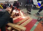 BARCELONA. La Guardia Nacional detuvo a miembros de una banda que que introducía droga en Europa oculta entre maquinaria industrial.