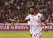 Rodrigo Aguirre es uno de los jugadores más efectivos de Liga de Quito. Él pelea el puesto con el goleador del torneo, el colombiano Christian Martínez Borja.