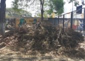 Problema. Los moradores aseguran que los cúmulos están en el área verde desde hace más de tres meses.