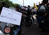 No somos delincuentes, el mensaje que dieron los motociclistas.