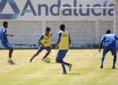 Los jugadores del Deportivo Quito trabajan en el complejo de Carcelén, esperando que se solucionen los problemas económicos