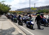 La caravana de motociclistas llegó al Municipio de Guayaquil el pasado jueves 17 de septiembre
