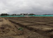 Construcción. La obra está paralizada desde el pasado 14 de mayo.