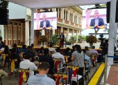 Juan Fernando Velasco lanzó su campaña presidencial en el Parque Histórico Guayaquil, ubicado en Samborondón.