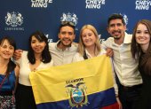 Foto promocional para ecuatorianos del programa de becas Chevening, del Reino Unidos, para cursos de posgrado con todo pagado.