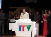 Carlos Armanza durante la premiaciòn de los ITV