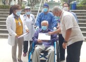 Logro. Bartolomé Navarro, de 96 años, gana la batalla al coronavirus.