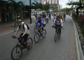 El 20 de septiembre pasado se realizó una cicloruta recreativa, durante tres horas, en la Isidro Ayora.
