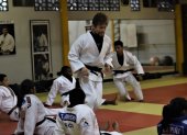 Concentrada. La selección de judo lleva  40 días trabajando para los torneos.