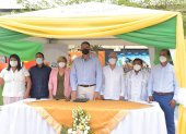 Acto. Las autoridades del cantón inauguraron un parque en el marco de la celebración.