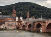 Parte del centro histórico de Heidelberg en Alemania.