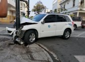 El accidente se produjo en las calles Eloy Alfaro y Letamendi.