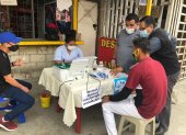 Las autoridades realizan controles donde se hacen pruebas rápidas de Covid-19.