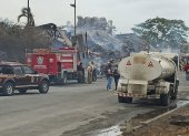Incendio en Durán. Las llamas están controladas este 4 de noviembre.