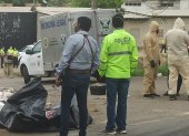 El cadáver fue hallado cerca de un botadero de basura.