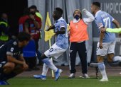 Felipe Caicedo, delantero ecuatoriano, celebra el agónico tanto del empate frente a la Juventus.