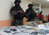 Hecho. La policía del Distrito Sur presentó evidencias de los últimos operativos realizados en la zona.