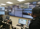 Espacio. El centro de monitoreo de la "Estatal" tiene 240 cámaras de videovigilancia.