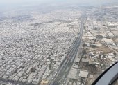 Una vista aérea de vía a la costa, hacia donde apunta hoy el nuevo aeropuerto.