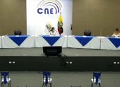 Así lució el pleno del CNE la tarde de este 11 de diciembre con la ausencia de tres de sus cinco integrantes.